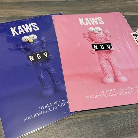 Kaws BFF Art Show Poster Set - Picture 1 of 4